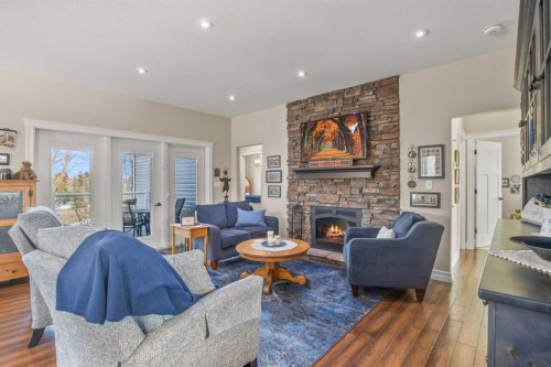 38272 Range Road 265, Rural Red Deer County, AB - Indoor Photo Showing Living Room With Fireplace