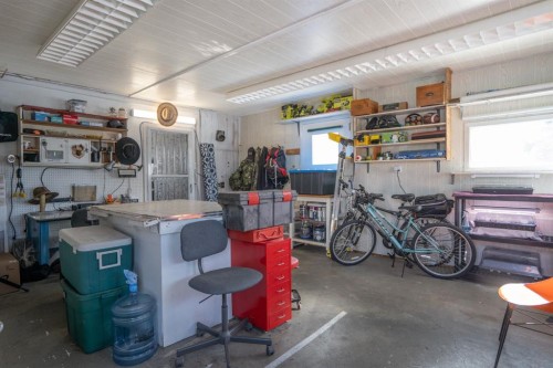 5223 Newson Boulevard, Bashaw, AB - Indoor Photo Showing Garage