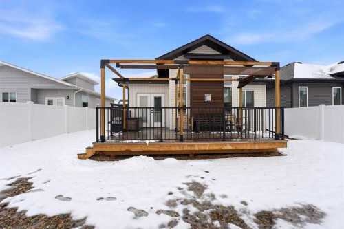 34 Mitchell Crescent, Blackfalds, AB - Outdoor With Deck Patio Veranda