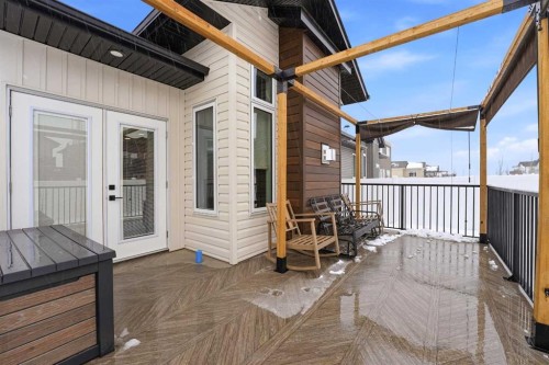 34 Mitchell Crescent, Blackfalds, AB - Outdoor With Deck Patio Veranda With Exterior