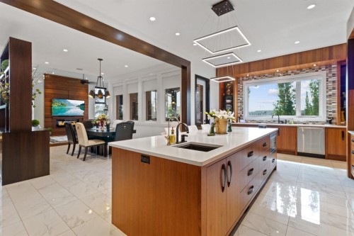 57 Lazaro Close, Red Deer, AB - Indoor Photo Showing Kitchen With Upgraded Kitchen