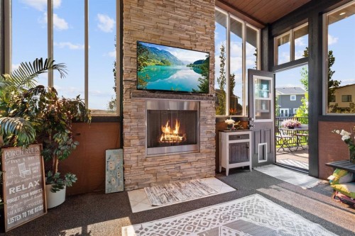 57 Lazaro Close, Red Deer, AB -  With Fireplace With Exterior