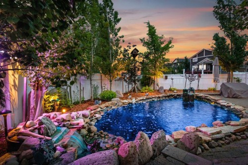 57 Lazaro Close, Red Deer, AB - Outdoor With In Ground Pool