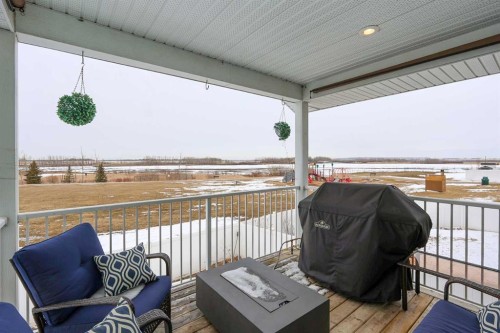 112 Eastpointe Drive, Blackfalds, AB - Outdoor With Deck Patio Veranda With Exterior