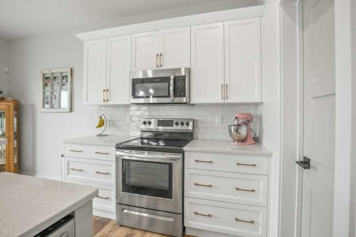 14 Thayer Close, Red Deer, AB - Indoor Photo Showing Kitchen With Stainless Steel Kitchen