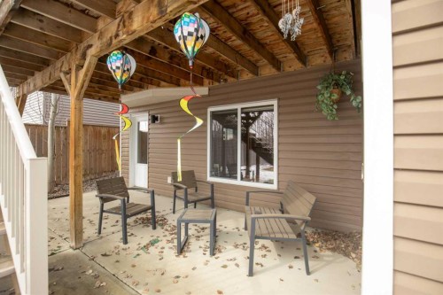 45 Emily Crescent, Lacombe, AB - Outdoor With Deck Patio Veranda With Exterior