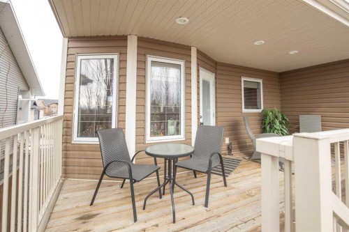 45 Emily Crescent, Lacombe, AB - Outdoor With Deck Patio Veranda With Exterior