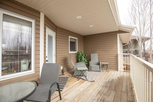 45 Emily Crescent, Lacombe, AB - Outdoor With Deck Patio Veranda With Exterior