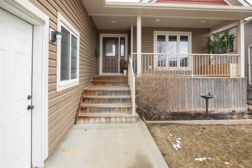45 Emily Crescent, Lacombe, AB - Outdoor With Deck Patio Veranda With Exterior
