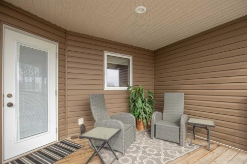 45 Emily Crescent, Lacombe, AB - Outdoor With Deck Patio Veranda With Exterior