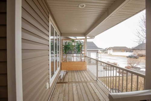 45 Emily Crescent, Lacombe, AB - Outdoor With Deck Patio Veranda With Exterior