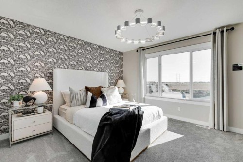 568 Buffaloberry Manor Se, Calgary, AB - Indoor Photo Showing Bedroom