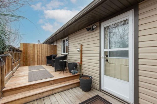 114 Redwood Boulevard, Springbrook, AB - Outdoor With Deck Patio Veranda With Exterior