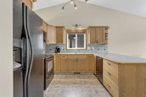 43 Stephenson Crescent, Red Deer, AB - Indoor Photo Showing Kitchen With Double Sink
