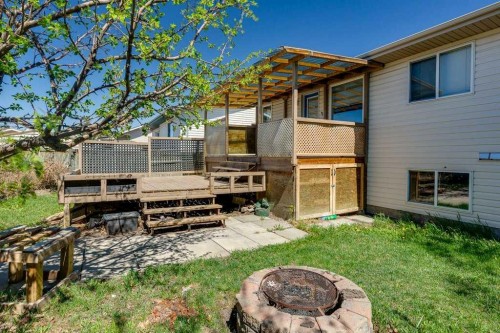 68 Herder Drive, Sylvan Lake, AB - Outdoor With Deck Patio Veranda