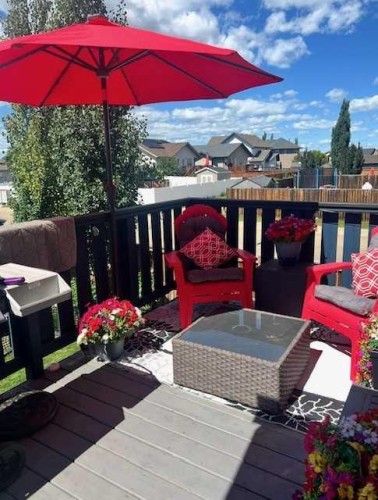 68 Garden Road, Lacombe, AB - Outdoor With Deck Patio Veranda