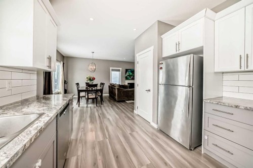 99 Livingston Close, Red Deer, AB - Indoor Photo Showing Kitchen With Stainless Steel Kitchen With Upgraded Kitchen