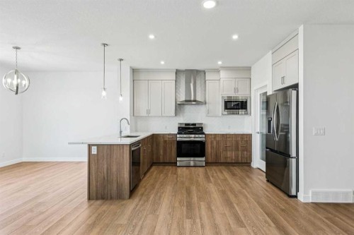 86 Keystone Creek Terrace Ne, Calgary, AB - Indoor Photo Showing Kitchen With Stainless Steel Kitchen With Upgraded Kitchen