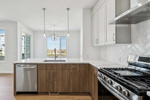 86 Keystone Creek Terrace Ne, Calgary, AB - Indoor Photo Showing Kitchen With Upgraded Kitchen