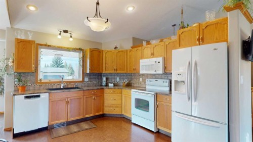 5404 49A Avenue, Alix, AB - Indoor Photo Showing Kitchen