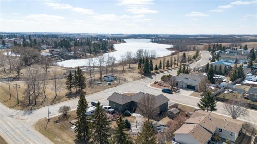 5404 49A Avenue, Alix, AB - Outdoor With Body Of Water With View