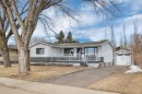 5432 46 Avenue, Lacombe, AB  - Outdoor With Deck Patio Veranda With Facade 
