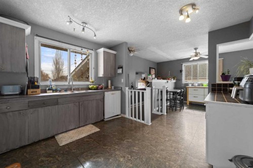 4925 49 Street, Killam, AB - Indoor Photo Showing Kitchen With Double Sink