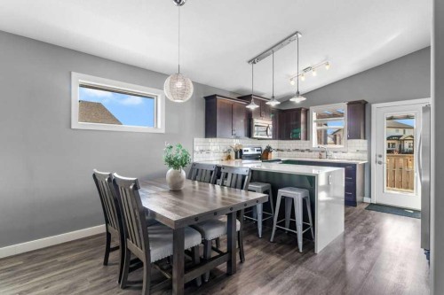 30 Brookstone Drive, Sylvan Lake, AB - Indoor Photo Showing Dining Room