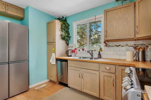 6749 59 Avenue, Red Deer, AB - Indoor Photo Showing Kitchen With Double Sink