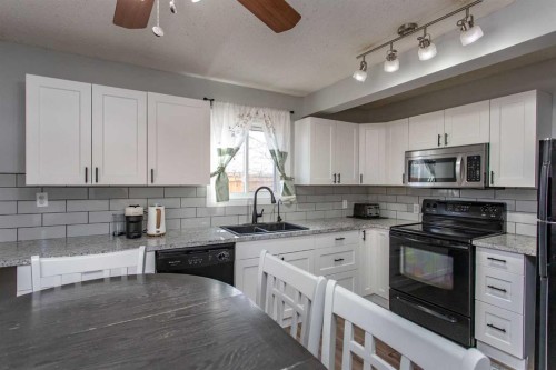 11 Erickson Drive, Red Deer, AB - Indoor Photo Showing Kitchen With Double Sink
