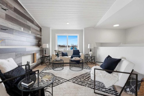 78 Parlby Crescent, Lacombe, AB - Indoor Photo Showing Living Room