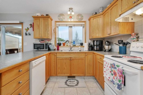 6203 Orr Drive, Red Deer, AB - Indoor Photo Showing Kitchen With Double Sink