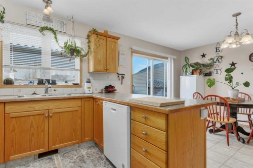 6205 Orr Drive, Red Deer, AB - Indoor Photo Showing Kitchen With Double Sink