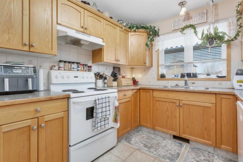 6205 Orr Drive, Red Deer, AB - Indoor Photo Showing Kitchen With Double Sink