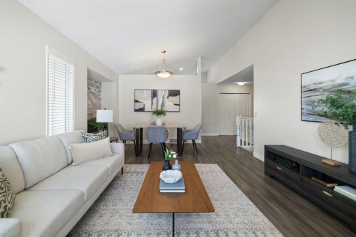 65 Macewan Ridge Circle Nw, Calgary, AB - Indoor Photo Showing Living Room