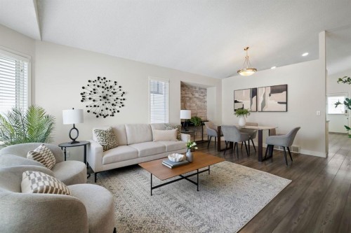 65 Macewan Ridge Circle Nw, Calgary, AB - Indoor Photo Showing Living Room