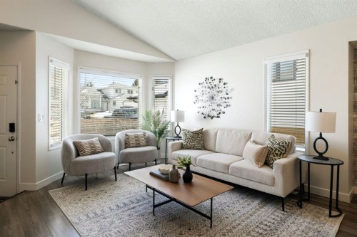 65 Macewan Ridge Circle Nw, Calgary, AB - Indoor Photo Showing Living Room