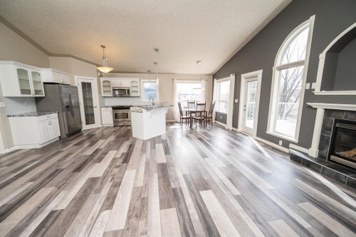 60 Daniel Close, Red Deer, AB - Indoor With Fireplace