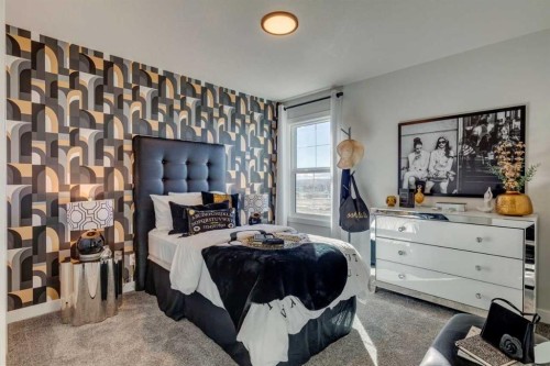 64 Southborough Common, Cochrane, AB - Indoor Photo Showing Bedroom