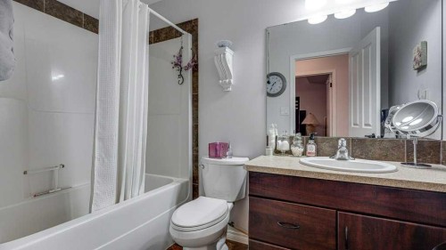 115 Redwood Boulevard, Springbrook, AB - Indoor Photo Showing Bathroom