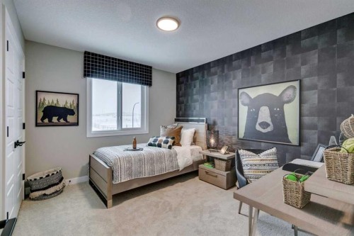 731 Langley Terrace Se, Airdrie, AB - Indoor Photo Showing Bedroom