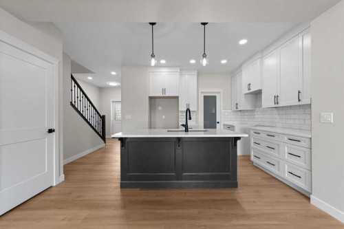 6336 26 Avenue, Camrose, AB - Indoor Photo Showing Kitchen With Upgraded Kitchen