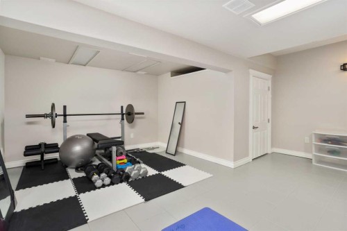 6313 Erickson Drive, Camrose, AB - Indoor Photo Showing Gym Room