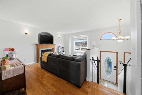 44 Duval Close, Red Deer, AB - Indoor With Fireplace