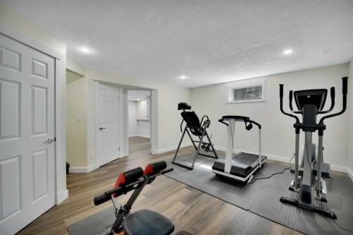 88 Premiere Crescent, Blackfalds, AB - Indoor Photo Showing Gym Room