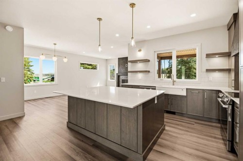 413 Valley View Close, Rural Clearwater County, AB - Indoor Photo Showing Kitchen With Upgraded Kitchen