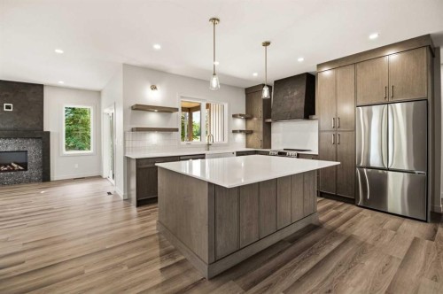 413 Valley View Close, Rural Clearwater County, AB - Indoor Photo Showing Kitchen With Upgraded Kitchen