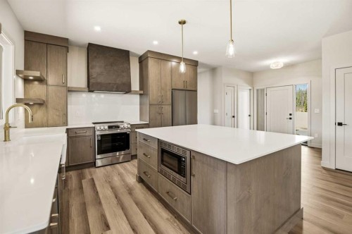 413 Valley View Close, Rural Clearwater County, AB - Indoor Photo Showing Kitchen With Upgraded Kitchen