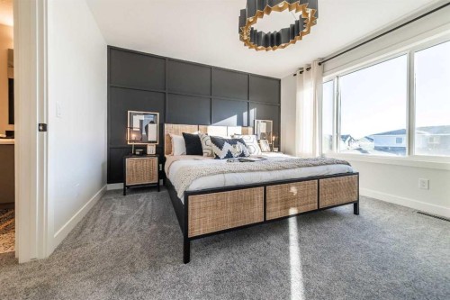 222 Layton Link Se, Airdrie, AB - Indoor Photo Showing Bedroom