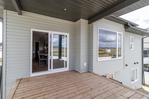 2 Aura Drive, Blackfalds, AB - Outdoor With Deck Patio Veranda With Exterior